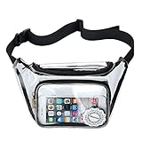 NFL Clear Fanny Pack Stadium Security Approved Transparent Waist Bag for Events, Games and Concerts