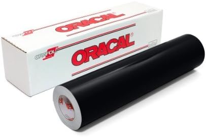 Roll of Oracal 651 Matte Black Vinyl for Craft Cutters and Vinyl Sign Cutters (12" x15FT)