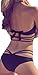 Womens Sexy black Strappy Bikinis Push Up Padded Swimwear Bikini Set Beachwear