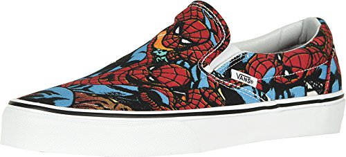 Spiderman Shoes For Adults - Vans Classic Slip-On (Marvel) Spider-Man/Black VN0A38F79H7