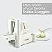 Flamen Tri-Blade Slicer Vegetable Spiralizer and Fruit Spiralizing Slicer, Kitchen Cutter Tool, Veggie Spaghetti Maker for Low Carb/Paleo/Gluten-Free Meals