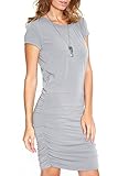 Womens Ruched Tshirt Dress
