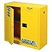 Justrite 30 Gallon Manual Close Flammable Storage Cabinet, 18 Gauge Steel, 1 Shelf, 2 Door Fire Cabinet, 44