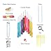 CO-Z Ergonomic Multicolor Aluminum Crochet Hooks Multi-Size Hooks Set with Accessories and Storage Case, Rubber Handle Hooks Perfect for Any Weave Patterns & Yarns Smooth Knits