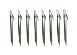 Set of 8 - 9" Heavy Duty Metal Tent Pegs Nails Stake