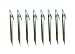 Set of 8 - 9" Heavy Duty Metal Tent Pegs Nails Stake