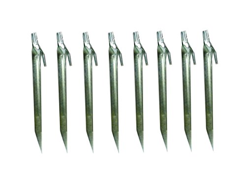 Set of 8 - 9" Heavy Duty Metal Tent Pegs Nails Stake