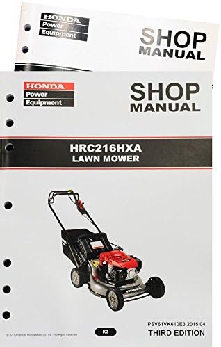 Honda HRC216 HDA HXA K3 Commercial Lawn Mower Service Repair Shop Manual