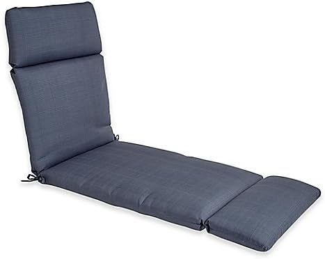 Forsyth Outdoor Patio Chaise Cushion in Denim