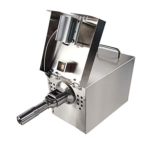 TAIMIKO Oil Press Machine Oil Extractor Automatic Commercial 400W 304 Stainless Steel Electric Hot Cold Oil Presser for Seeds Nut Beans Peanut Coconut Sunflower Sesame Rapeseed