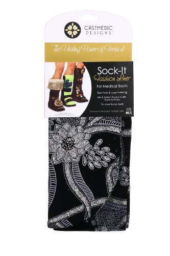 CastMedic Designs Sock-It Dressy, Black, Small/Medium