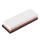 E-Gtong Premium 2-IN-1 Knife Sharpening Stone, Grit 3000/8000 Waterstone Kit Wet Stone with Anti-slip Rubber Base Honing Holder Made with White Corundum for Kitchen, Knife