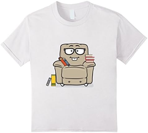 Kids Nerd Emoji Chair T-Shirt With Geek Glasses 6 White