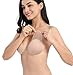 Breast Lift Tape, Women Lift up Invisible Sticky Bra Tape,Strapless Backless Bra, Reusable Push Up Nippleless Covers Beige