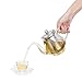 VonShef 25-Oz Glass & Stainless Steel Infusion Tea Pot Loose Tea Leaf Infuser Teapot