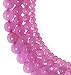 LK-CRAFTS Natural Pink Rose Quartz Gemstone Round Loose Beads for Jewelry Making Findings/Accessories 1 Strand 15.5 inches - 8mm