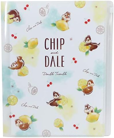 チップ デール ジップファスナー付 6ポケット 超美品再入荷品質至上 ディズニー レモン クリアファイル ポケットファイル