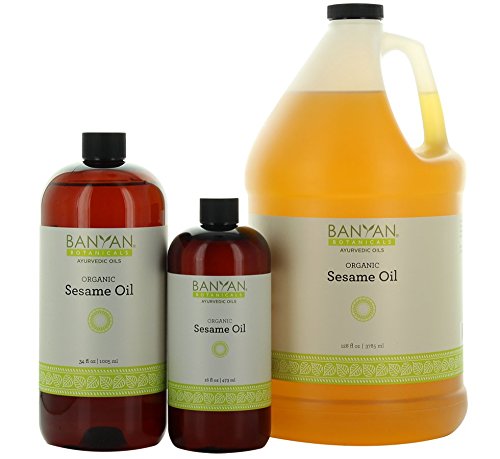 Banyan Botanicals Sesame Oil - USDA Organic - Pure & Unrefined - Ayurvedic Oil for Hair, Skin, & Oil Pulling