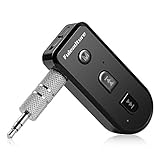 Bluetooth Receiver, Fuleadture Mini Wireless Bluetooth Adapter Hands-Free Car Kit for Home Audio Music Streaming Sound System