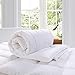 HOMFY Premium Cotton Comforter Queen,Quilted Comforter with Corner Tabs, Soft and Breathable (White, Queen)