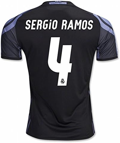 Real Madrid 2016 2017 New Season 4 SERGIO RAMOS Third Away Soccer Jersey
