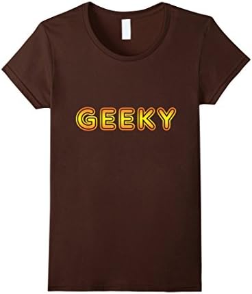 Womens Geeky T Shirts XL Brown
