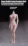 Anyota Female Seamless Body S20A 1/6 Scale Action Figures Dolls Full Silicone Super Flexible Pale Large Breast Size