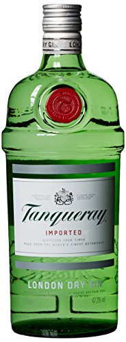 Tanqueray London Dry Gin | aromatischer Gin | 4-fach destilliert auf englischem Boden | 43,1% vol | 1000ml Einzelflasche