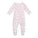Owlivia Baby Organic Cotton Zip-Up Sleep N Play (12-18 Months, Pear)