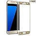 Galaxy S7 Edge Screen Protector, [2 Pack] CTREEY S7 Edge Tempered Glass Full Coverage 3D Curved HD Ultra Clear Film Anti-Scratch Anti-Bubble Screen Protector for Samsung Galaxy S7 Edge (2Pack-Gold)