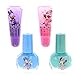 Townley Girl Minnie Mouse Kiss It Paint It Lip Gloss and Nail Polish Set with Makeup Case, 5 Pieces