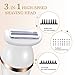 AUCEE Electric Razor for Women, Wet & Dry Rechargeable Cordless Bikini Trimmer for Women Painless Womans Electric Shaver Body Hair Remover for Legs, Underarms with LED Battery Life Display