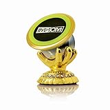 Imanom Car Phone Holder Magnetic Cell Phone Kit 360 Degrees Phone Dashboard Holder Car Mount Smartphone Mount Phone Holder GPS Mount Holder Magnetic Mount (Gold)