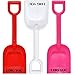 Gift Boutique 24 Count Plastic Toy Shovels 7 1/2 Inches Tall in Pink Red and White for Valentines Day + 24 I Dig You Stickers
