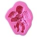 FLY Accordion Angel 3D Silicone Fondant Cake Mold For Cake Decorating Baking Mould,Pink