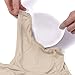 HOFISH 3 Pack Soft Touch Underwire Modal Nursing Maternity Sleep Bra Pink,Black,Beige L