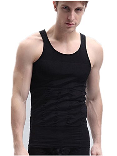 Men's Body Shaper Slimming Shirt Tummy Waist Vest Lose Weight Shirt