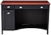 Bush Furniture Fairview Home Office Desk, Antique Black/Hansen Cherry