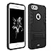 iPhone 7 Plus Case, Comsoon Heavy Duty Shockproof Armor Drop Protection Case Cover with Card Slot, Built-in Kickstand + Swivel Belt Clip Holster for Apple iPhone 7 Plus (black)