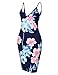 Liebeye Women's Sexy Spaghetti Strap Bodycon Sleeveless Backless Velvet Short Club Dress