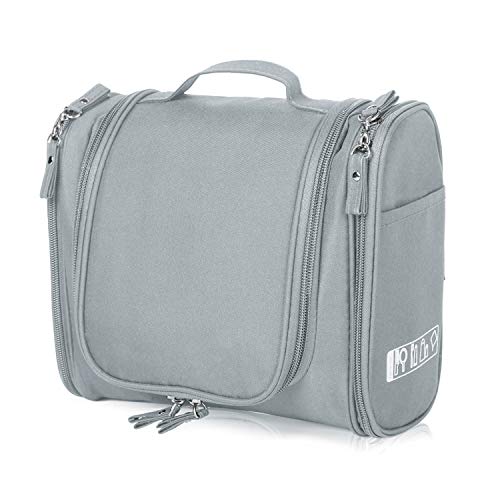 Hanging Toiletry Bag, Large Travel Cosmetic Makeup Travel Organizer for Men&Women with Sturdy Hook-Trip Essentials
