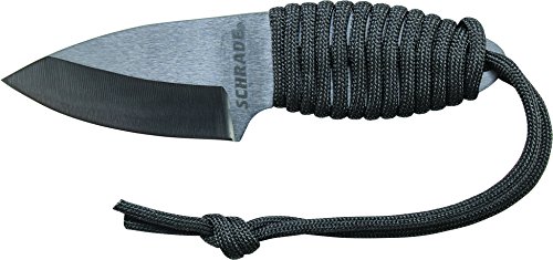 Schrade SCH406 Full Tang Fixed Blade Drop Point Neck Knife