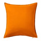 Ikea Cushion Throw Pillow Cover Orange Gurli 20 X 20