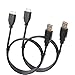 BENFEI USB 3.0 Micro Cable, 2 Pack USB 3.0 A to Micro B Cable Male to Male 2.5 Feet Compatible External Hard Drive, HD Camera, Charging Galaxy S5, Note 3/N9000