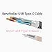 Samsung Galaxy S8 / S8 Plus Cable, BeneStellar 2-Pack 5ft / 1.5m Reversible USB Type-C Nylon Braided Cable for Galaxy S8 / S8 Plus, LG G6 / G5, Google Pixel, Nexus 6P / 5X, Moto Z and More (Gold)