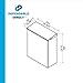 (1 Pack) Sanitary Napkin Disposal Receptacle with Key and Lock - 304 Grade Heavy Duty Stainless Steel - 1.8 Gallon Capacity