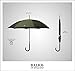Balios Prestige Walking Umbrella, Real Wood Handle & Bamboo Shaft, Auto Open, Windproof Designed in UK (olive green)