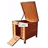 VivaPet Wooden Cat /Puppy /Rabbit /Guinea Pig Hide House, 50 cm Length x 42 cm Width x 43 cm Height