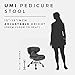 MAYAKOBA SET OF 2 Nail Salon Pedicure Stool UMI COFFEE Pedicure Chair Short Adjustable Comfort Pneumatic Pump Salon Furniture & Equipment