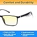 Blue Light Blocking Glasses,Computer Glasses for Women/Men,WENDU Anti UV Glare Blue Light Filter Reading Glasses for Blocking UV Headache [Anti Eye Eyestrain] Anti Blue Light Lenses-Black